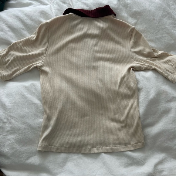 Rouje DIVINA T-shirt Uni Creme - Picture 8 of 10